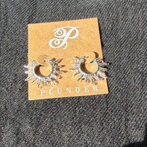 NWT Plunder Radiant Silver Earrings